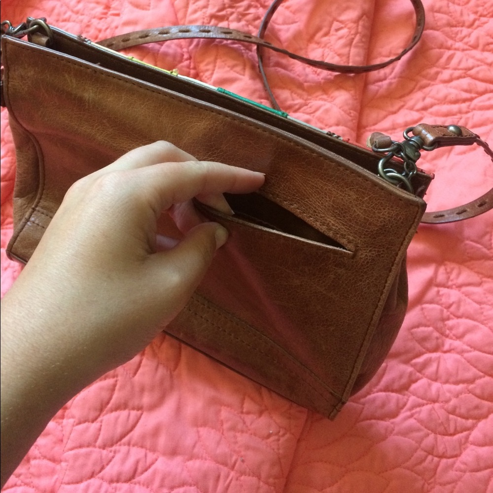 The Sak crossbody leather striped purse - Picture 2 of 5