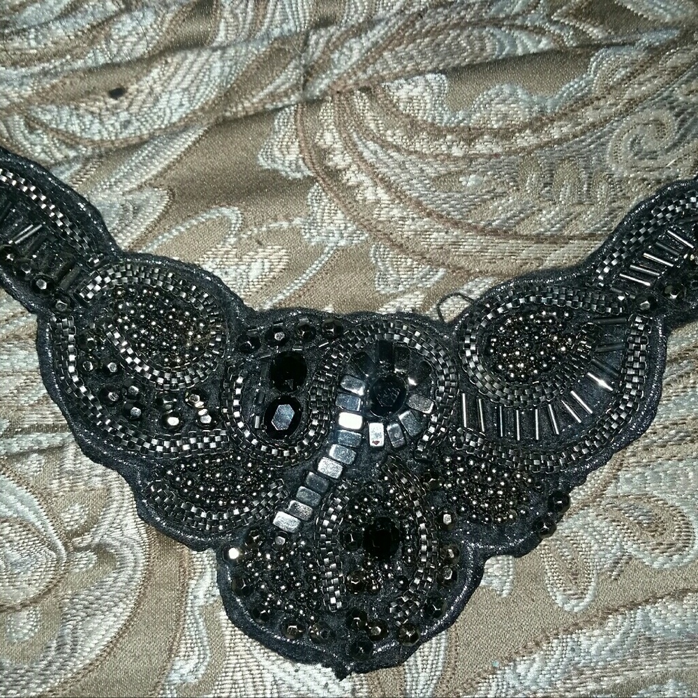 Beautiful black beaded necklace