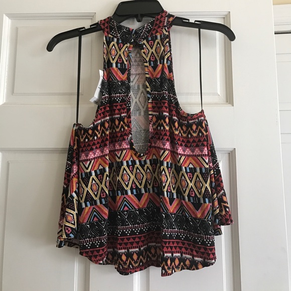 Colorful open-back top - Picture 2 of 2