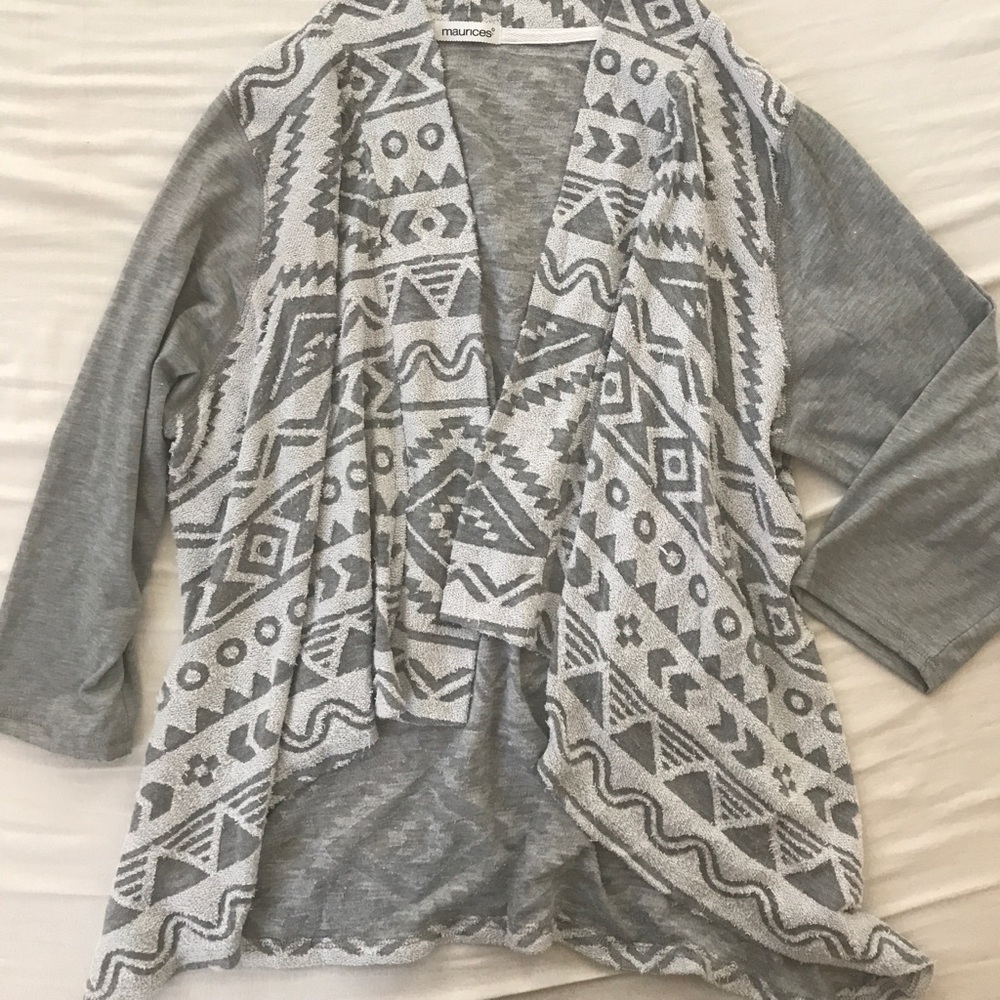 Lightweight Maurices PLUS size open cardigan