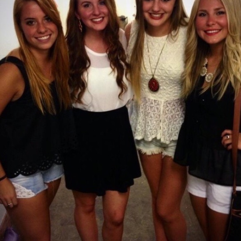 High low black tank top