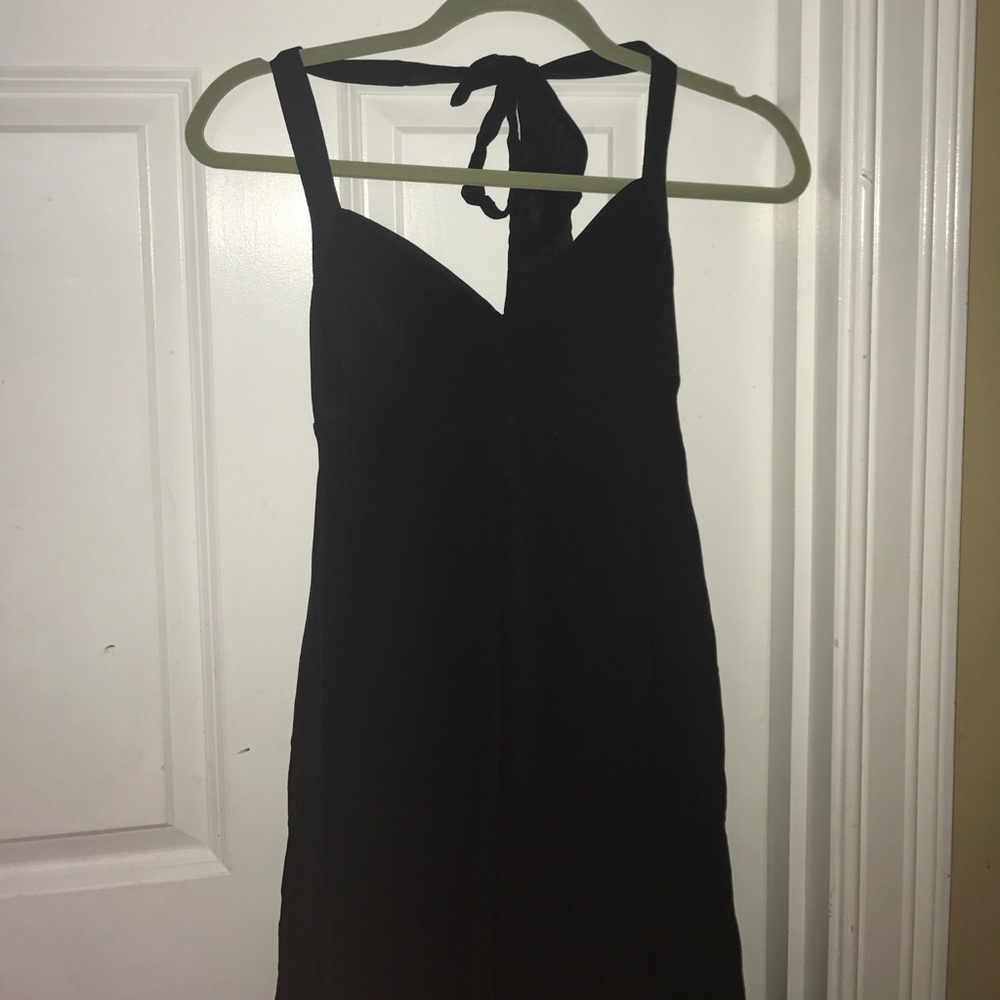 Open back flowy tie up  dress