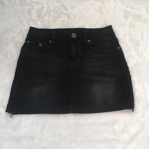 Guess black jean skirt