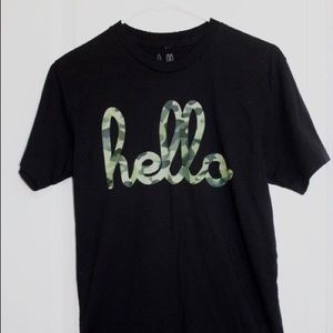 Hello camo t-shirt