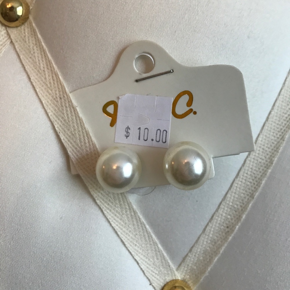 Faux Pearl Earrings