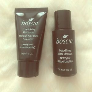 Boscia mask and cleanser