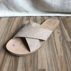 Slip-on Light Beige Sandals