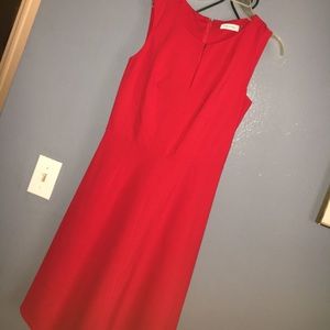 Red Calvin Klein dress