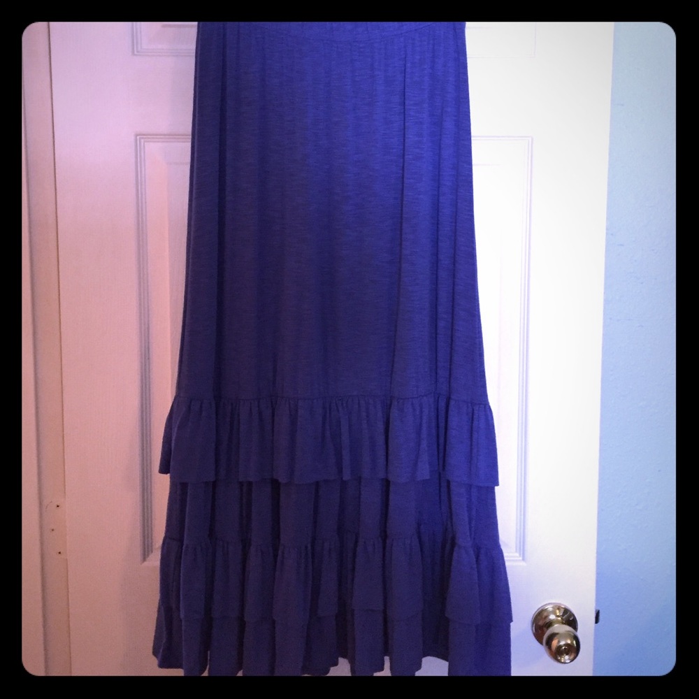 Girls XL/Women's Small Ruffled Maxi Skirt