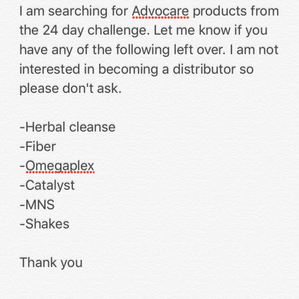 Advocare 24 Day Challenge