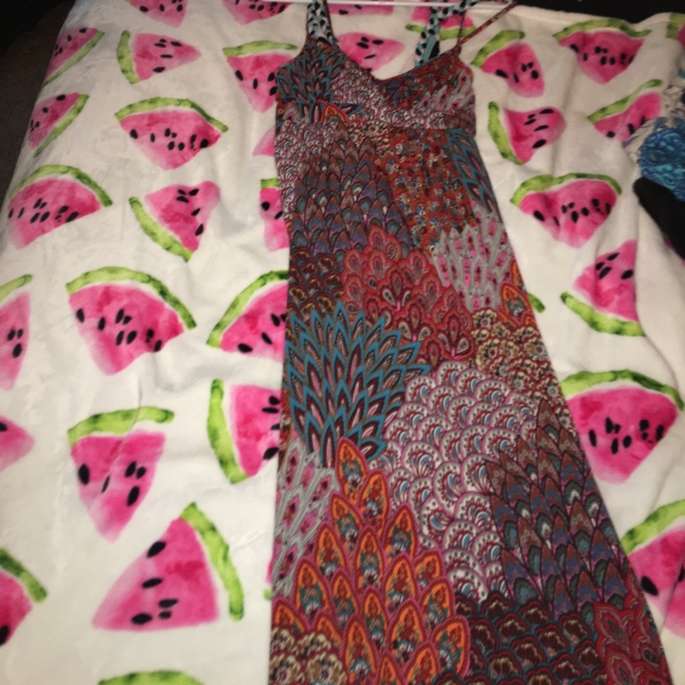Peacock Maxi Dress
