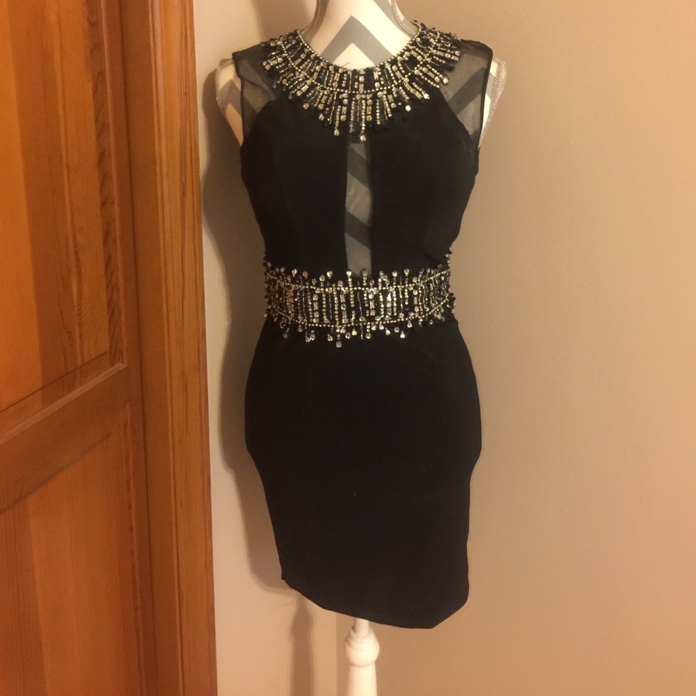 Black Madison James Homecoming Dress