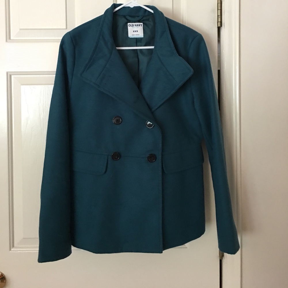 Women's Old Navy teal Pea coat
