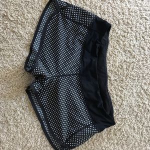 LuLu Lemon Polkadotted running shorts