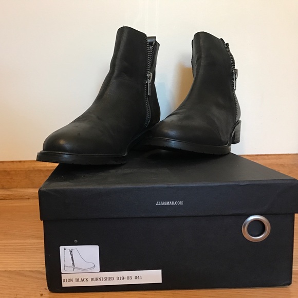 Alias Mae Dion Burnished Black Leather Boot - Picture 2 of 7