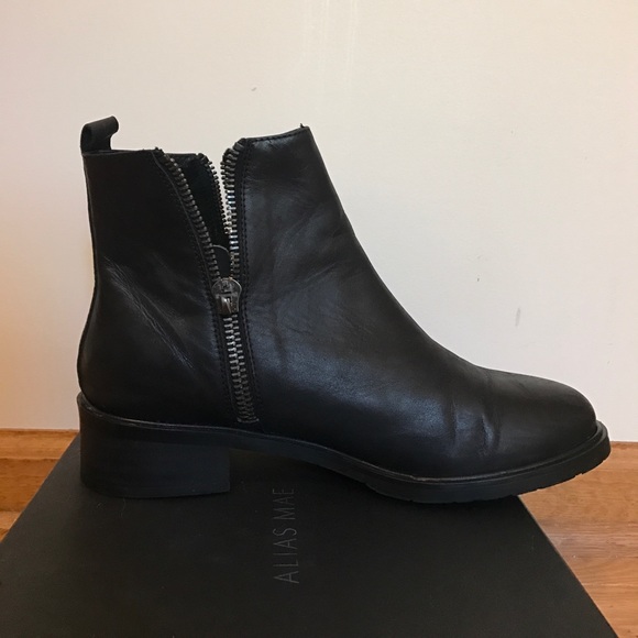 Alias Mae Dion Burnished Black Leather Boot - Picture 4 of 7