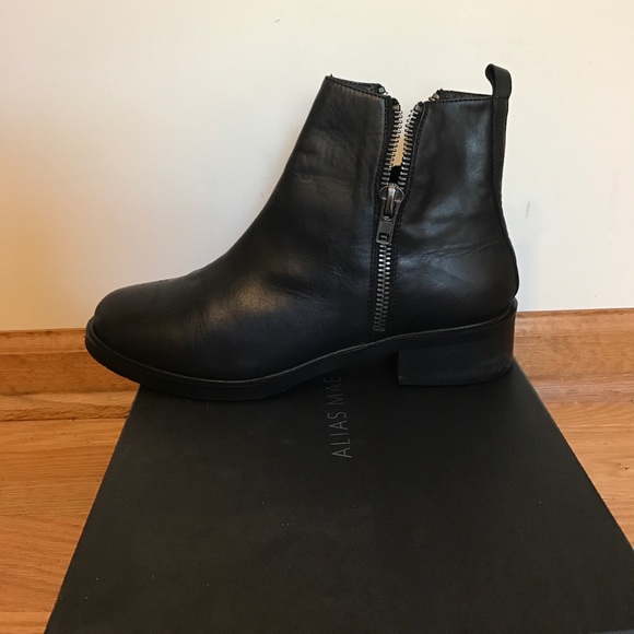 Alias Mae Dion Burnished Black Leather Boot - Picture 6 of 7