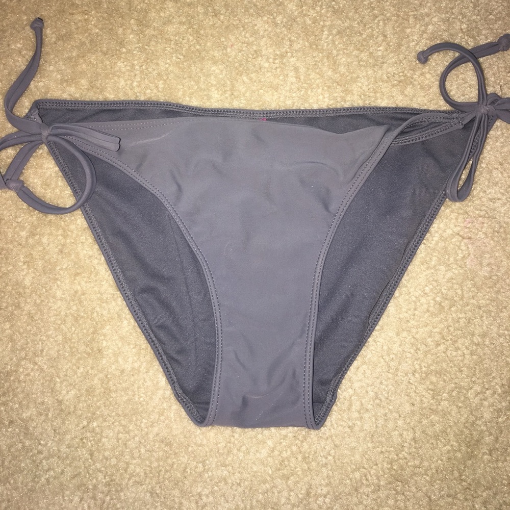gray bathing suit bottoms