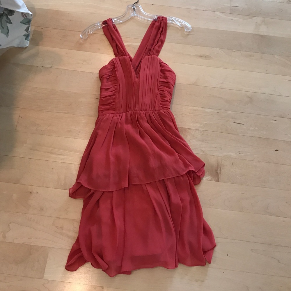 Pink flowy dress