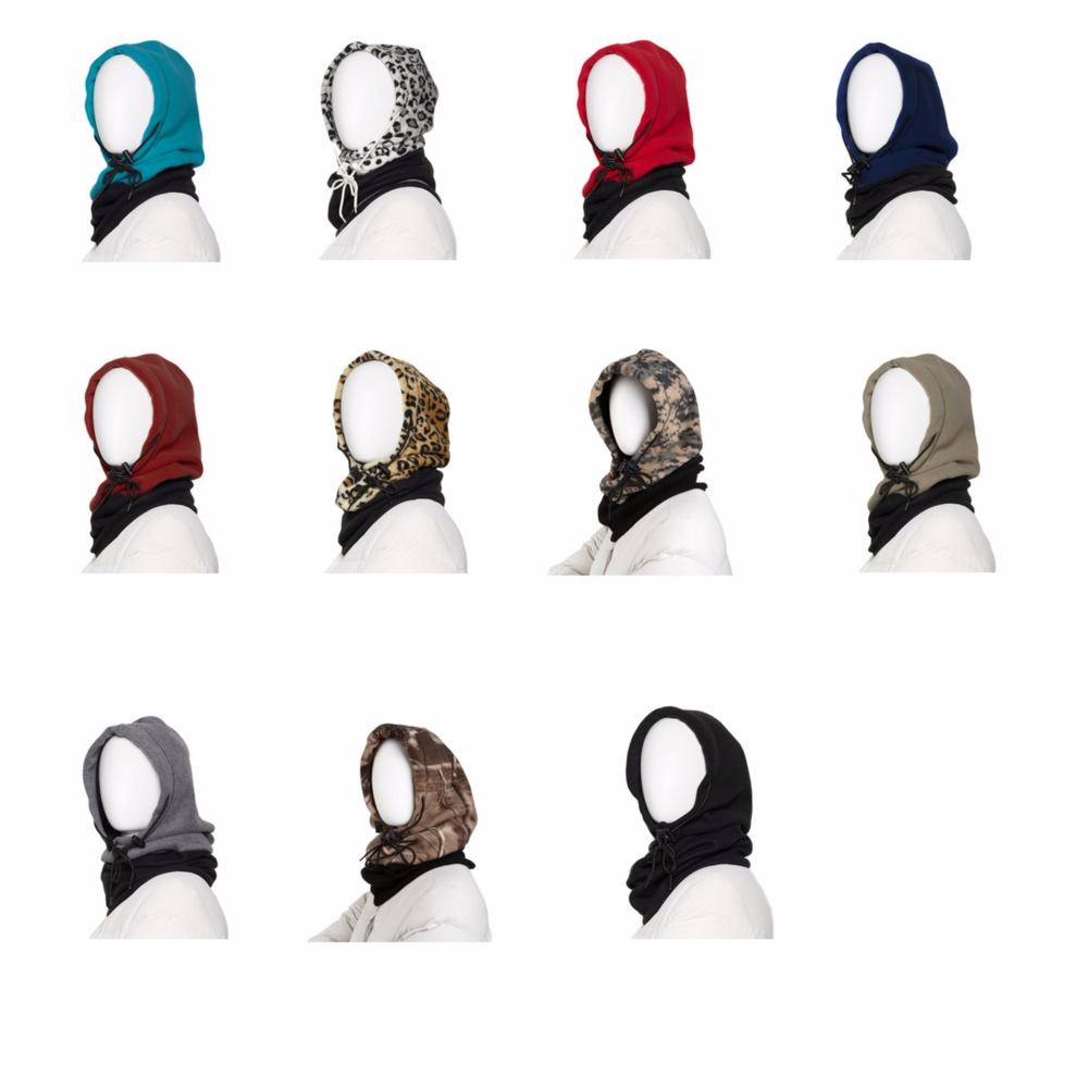 🔥NEW🔥 6-in-1 Fleece Hoodie Balaclava Navy Unisex - Picture 1 of 3