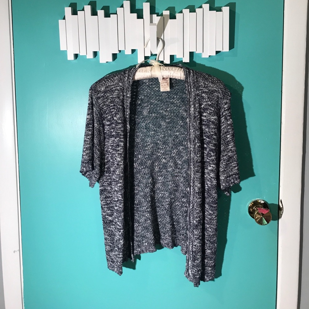 Short Sleeve Knit Cardigan