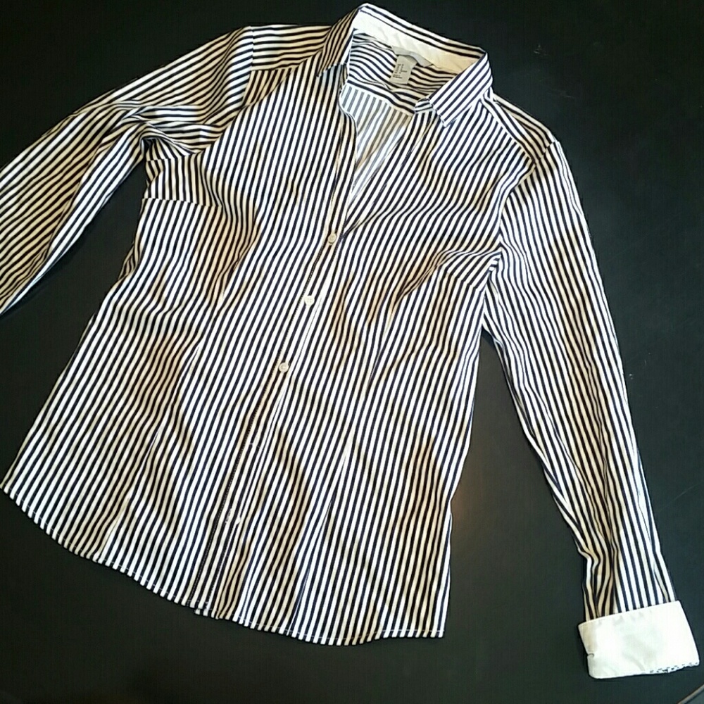 Stripped button down shirt