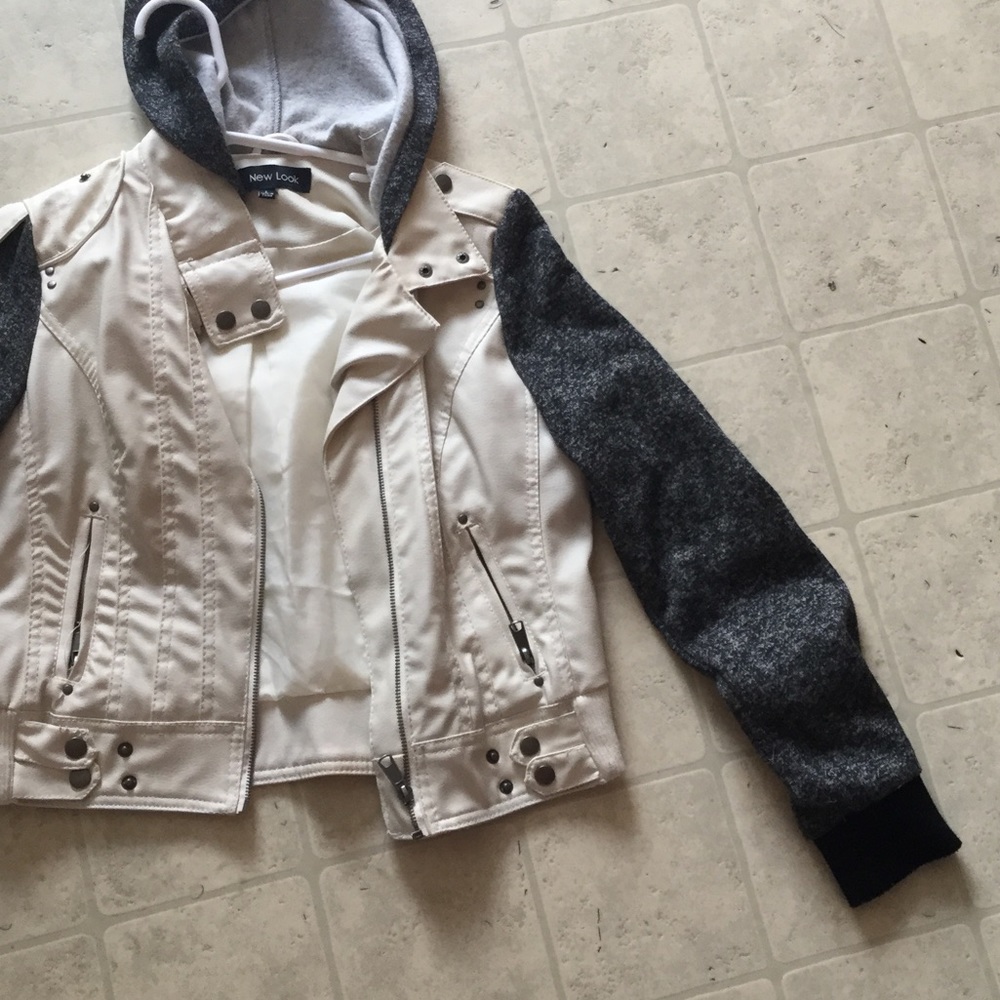 White and grey jacket