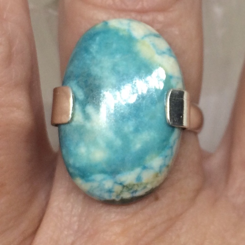 ⬇️SALE‼️🎀HANDCRAFTED COBRA JASPER RING