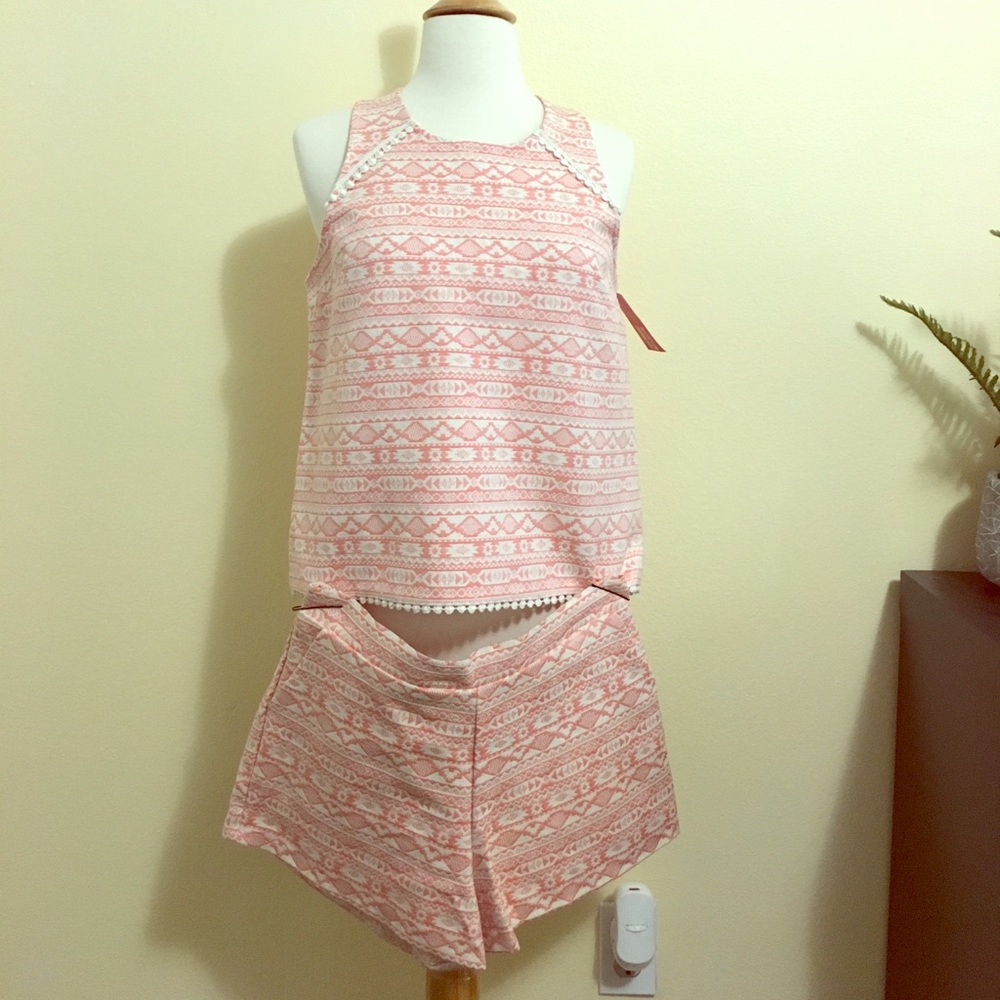 NEW! Tribal Print Top and Shorts