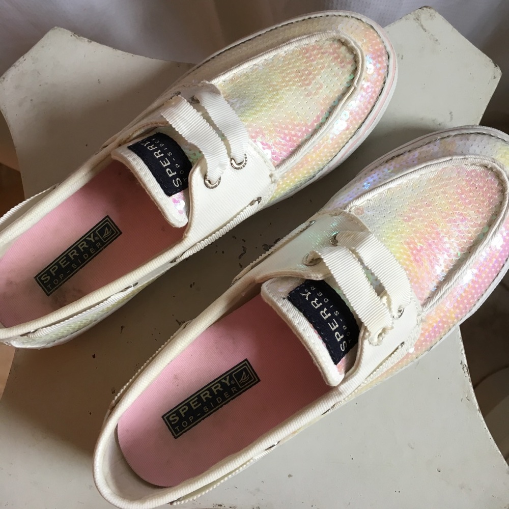 Iridescent Sequin Sperry Shoes