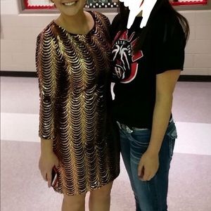 Black and gold dress. Charlotte Russe size Small