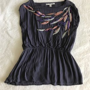 LC Lauren Conrad beaded top