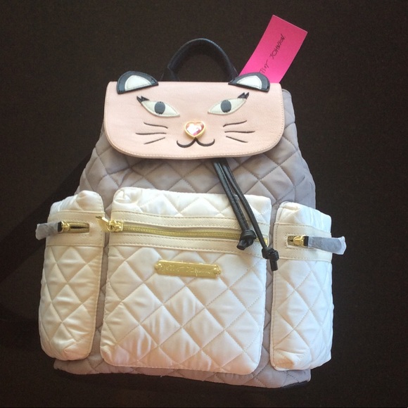 Betsey Johnson Handbags - Betsey Johnson kitty face backpack