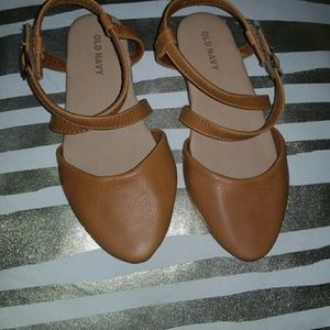 Brown old navy toddler girls flats