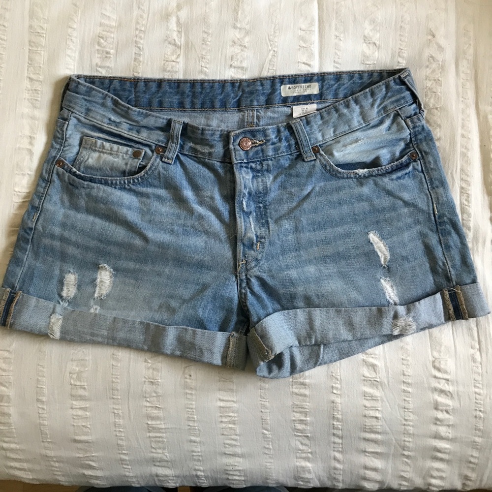 H&M denim boyfriend shorts
