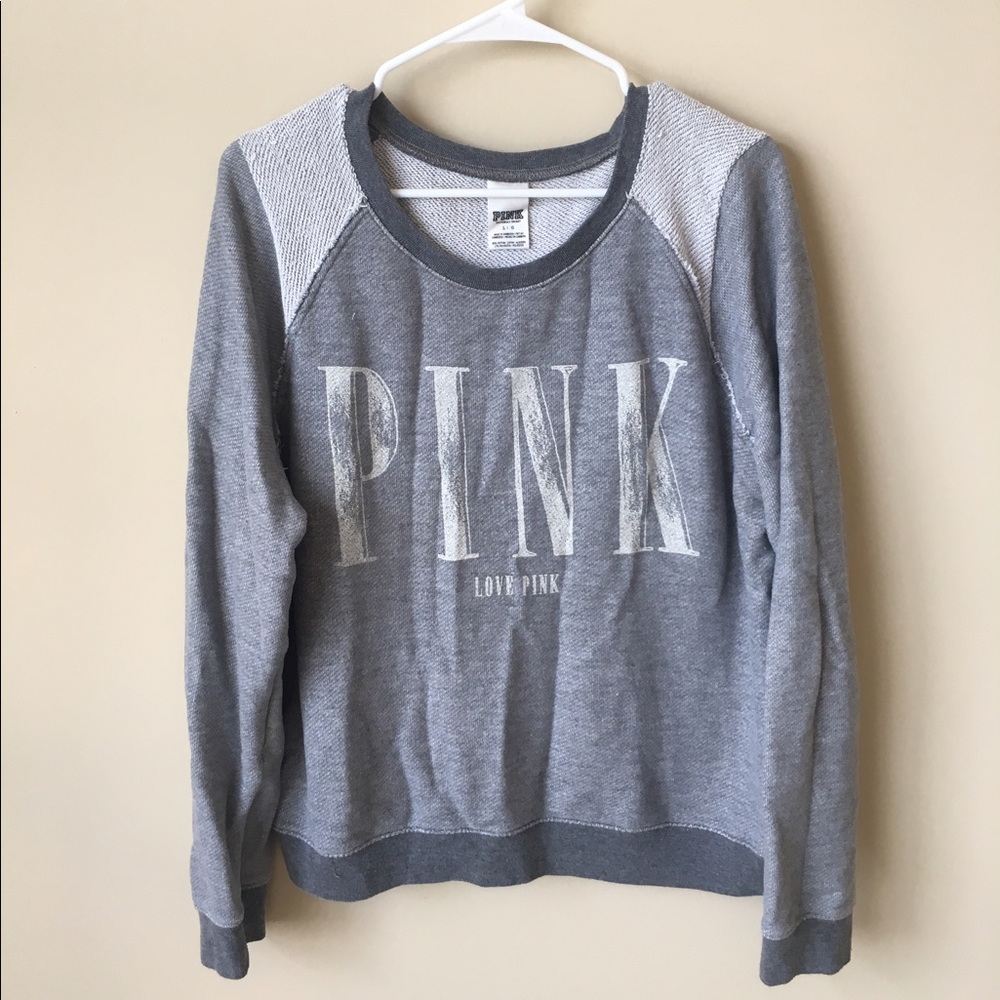 👙 PINK by Victorias Secret Gray Sweatshirt 👙
