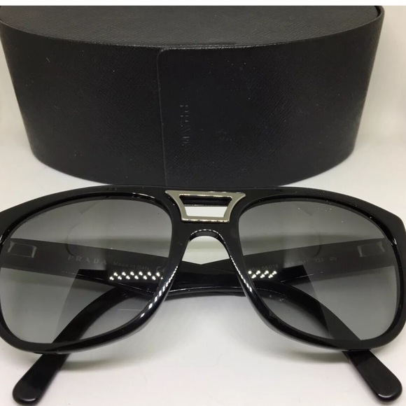 NEW PRADA SUNGLASSES AVIATORS #1AB-3M1. - Picture 4 of 9