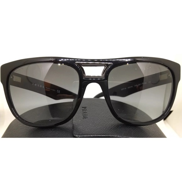 NEW PRADA SUNGLASSES AVIATORS #1AB-3M1. - Picture 3 of 9