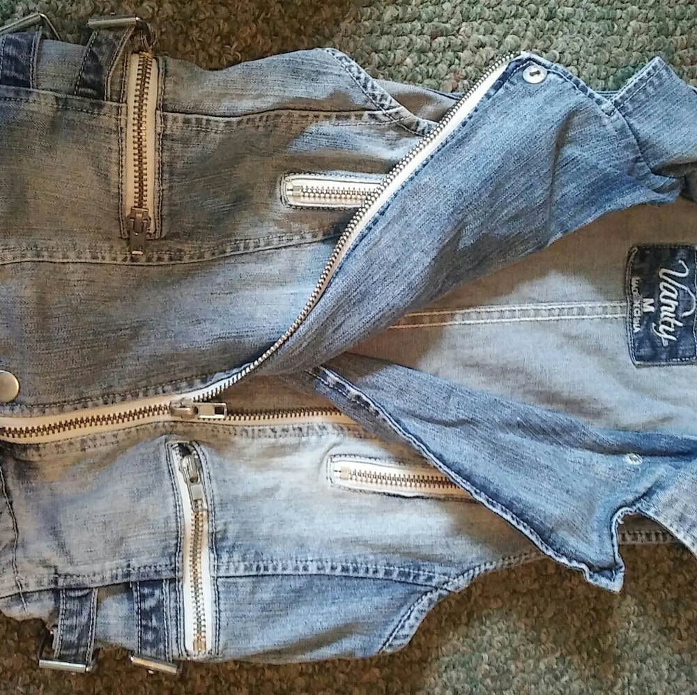Jean vest- Never worn