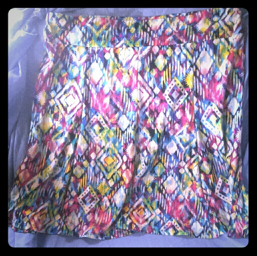 Colorful flute skirt