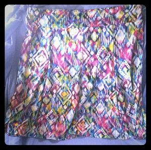 Colorful flute skirt