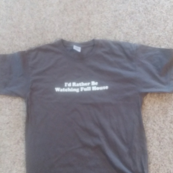 I'D RATHER BE WATCHING FULL HOUSE T-SHIRT LARGE - Picture 1 of 3