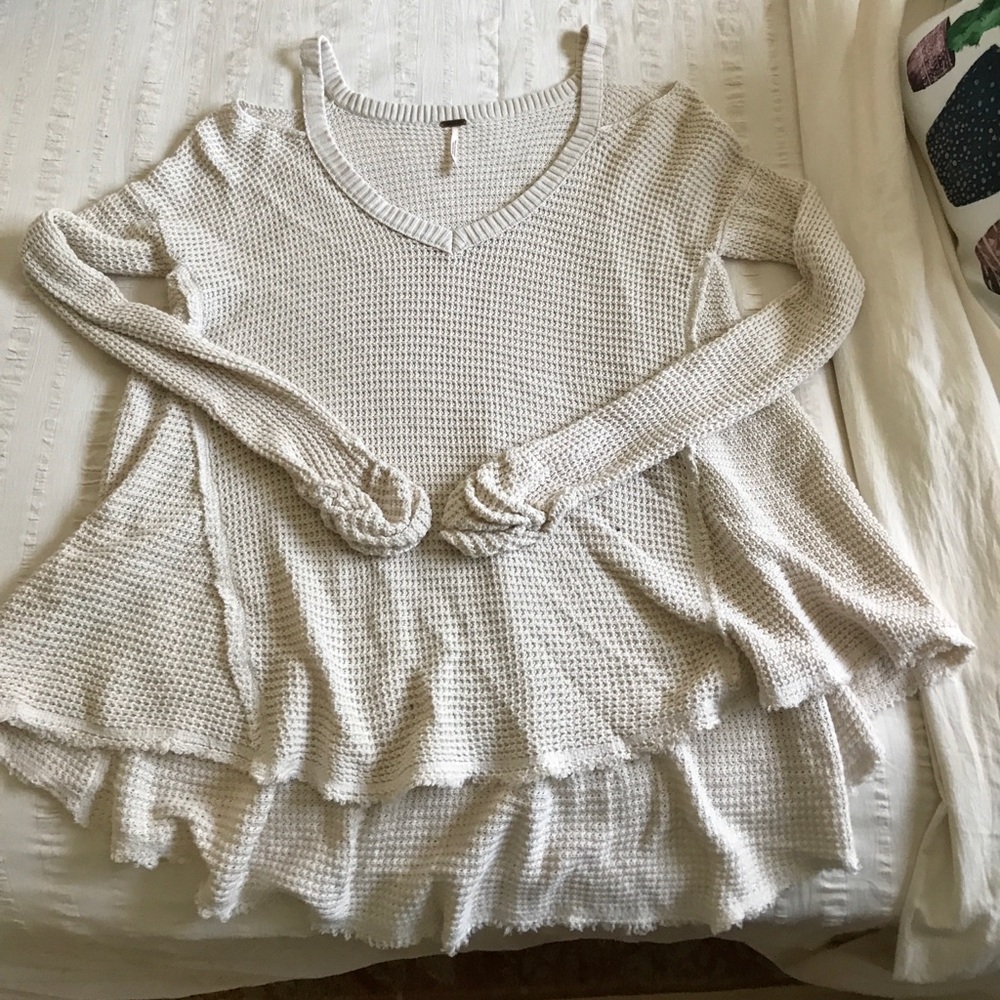 Free People cold shoulder sweater