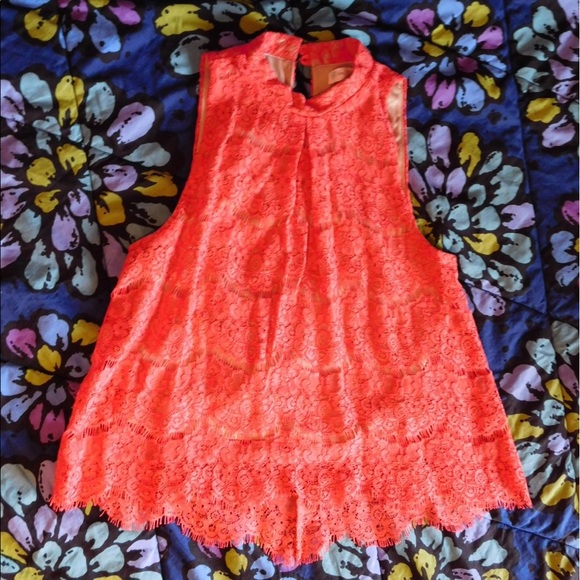 Love Fire Coral Top - Picture 1 of 2