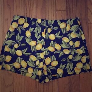 Forever 21 lemon print shorts