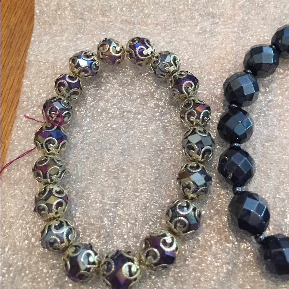 New beaded shimmer stretch bracelets