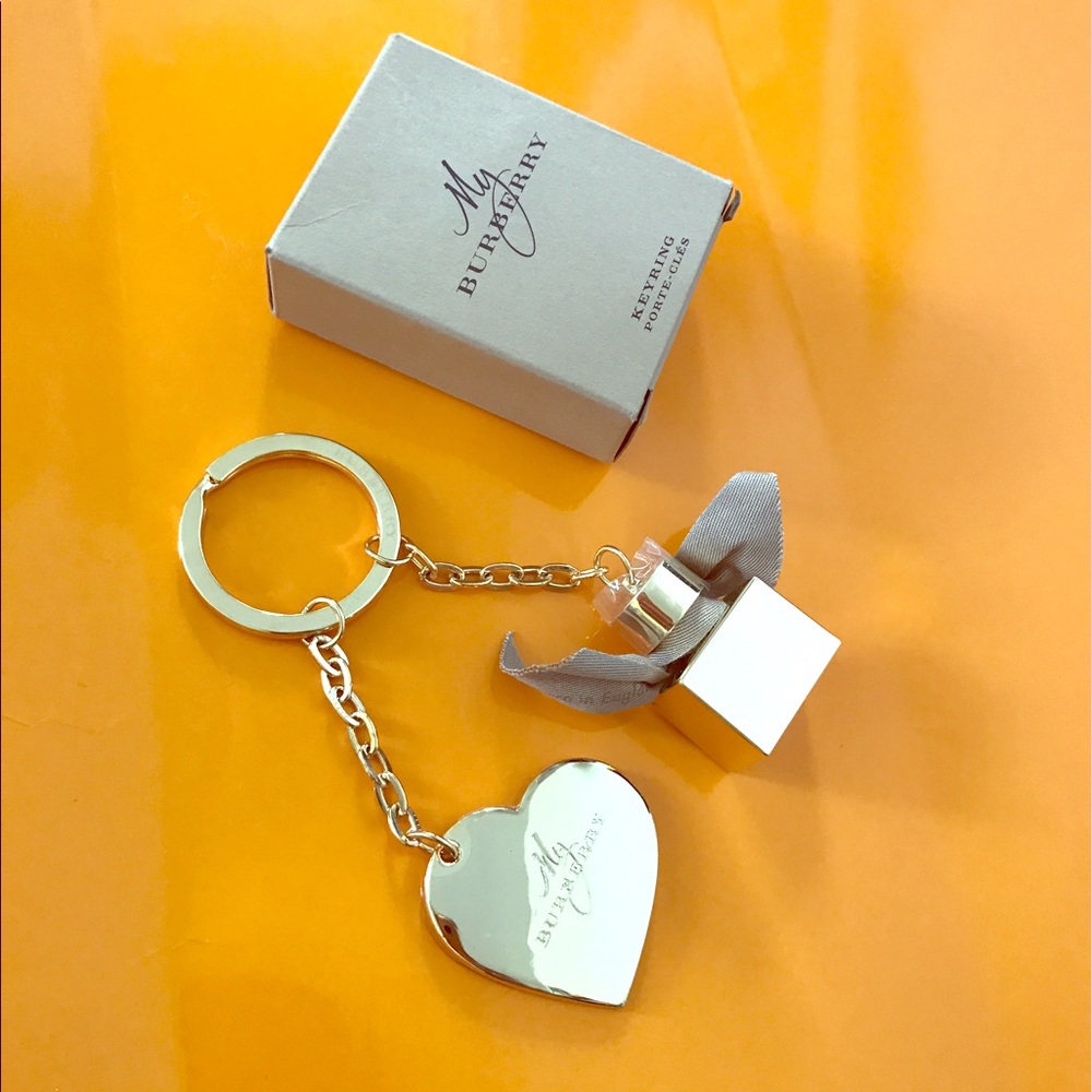 Burberry Heart & Perfume Bottle Key Charm