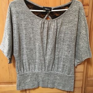 Sparkly Gray Top