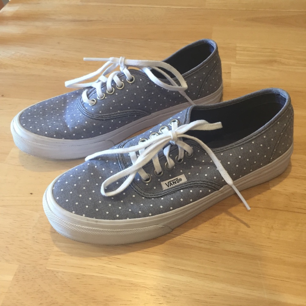 Gray Polka Dots Vans
