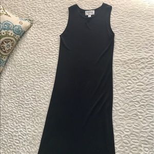 ☀️Emanuel Ungaro Long Fitted Dress Black Sz S